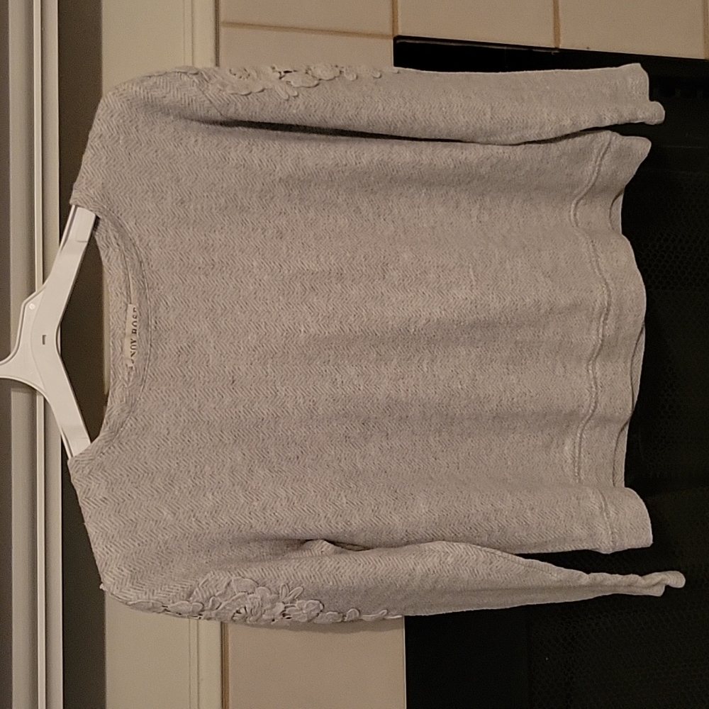Knox Rose long sleeve sweater (heather grey)